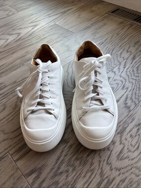Tiger of Sweeen  White Leather Low-Top Sneakers - Classic Casual Style